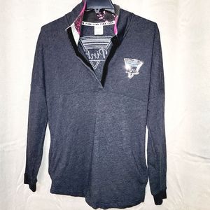 PINK by VS 💓 half zip pullover sweatshirt oversized XS